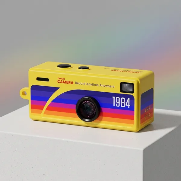Yellow_Retro_1984_Rainbow_Stripe_Reusable_Film_Camera
