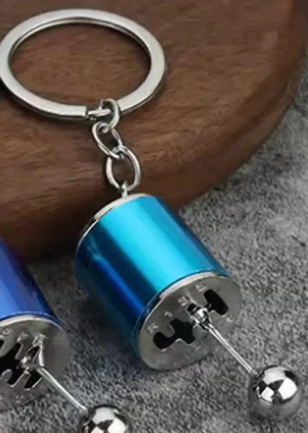 Metallic_Blue_Metal_Gear_Shift_Knob_Keychain