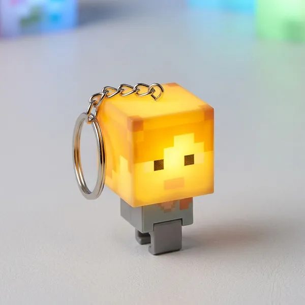 Yellow_Acrylic_Minecraft_Character_Novelty_Keychain