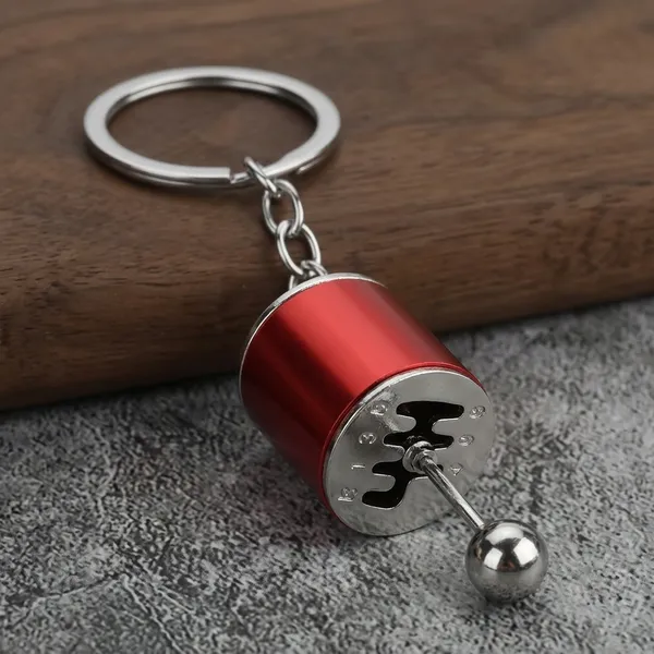 Red_Metal_Gear_Shift_Knob_Keychain_For_Car_Lovers