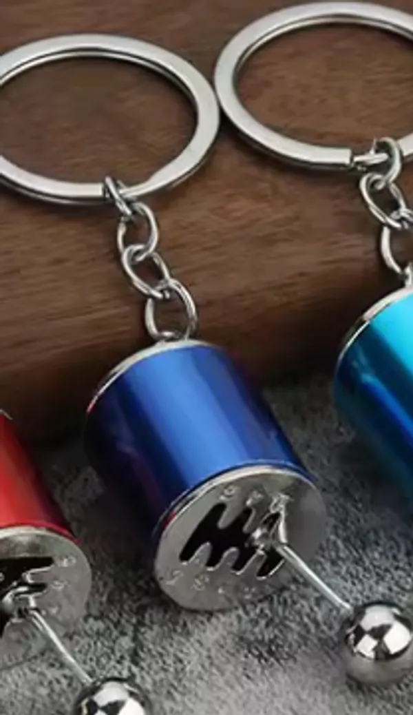 Violet_Metal_Manual_Gear_Shift_Knob_Keychain