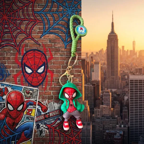 Spider-Man_Hoodie_Rubber_Keychain_With_Wristlet_Strap_-_Pack_of_2