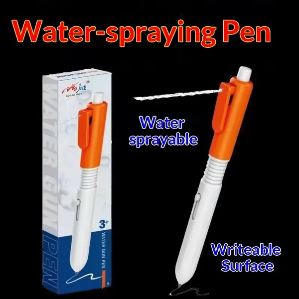 Orange_Plastic_Dual-Function_Water_Spraying_Novelty_Pen_-_Pack_of_2