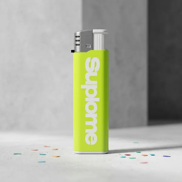Neon_Green_Supreme_Branded_Refillable_Gas_Pocket_Lighter_-_Pack_of_2