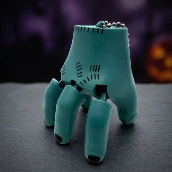 Teal_Plastic_Pistol-Grip_Handheld_Grabber_With_Keyring