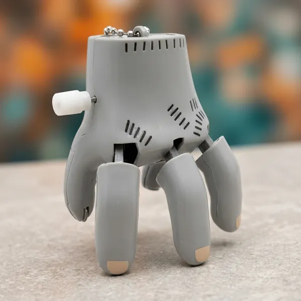 Grey_Plastic_Robot_Hand_Wind-Up_Novelty_Toy_For_Kids