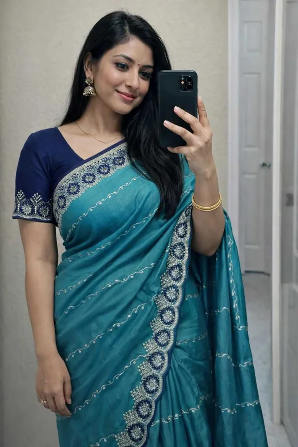 RUHU_CREATION_Embroidered_Banarasi_Jimmy_Jimmy_Saree_(Blue)