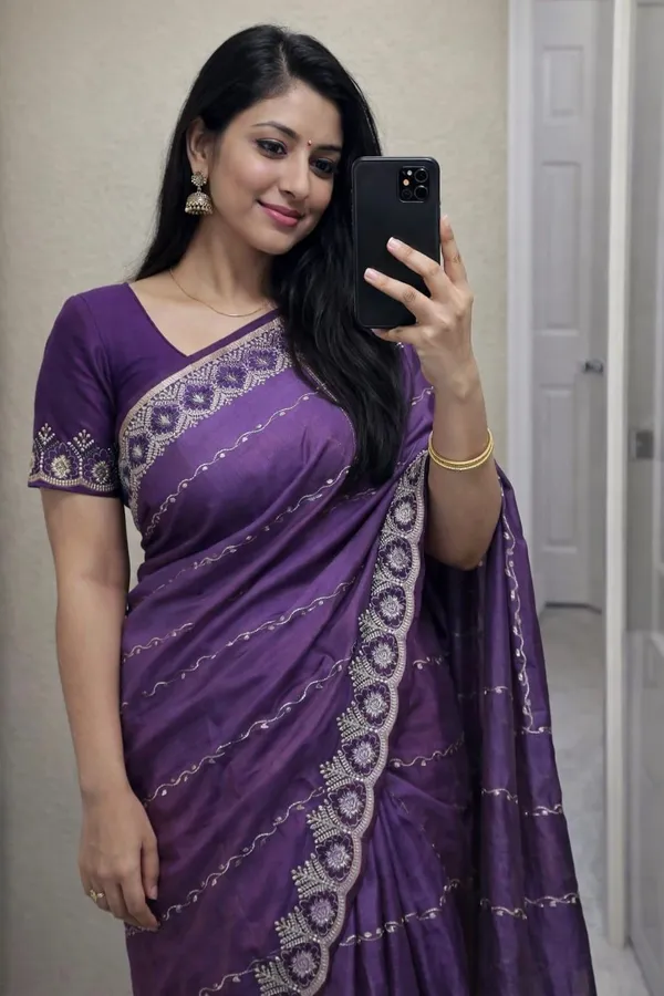 RUHU_CREATION_Embroidered_Banarasi_Jimmy_Jimmy_Saree_(Purple)