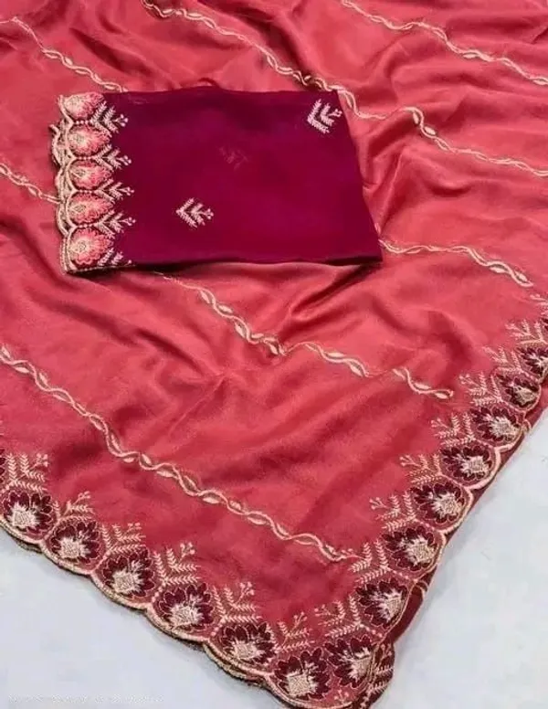 RUHU_CREATION_Embroidered_Banarasi_Jimmy_Jimmy_Saree_(Maroon)