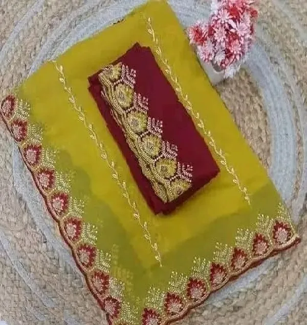 RUHU_CREATION_Embroidered_Banarasi_Jimmy_Jimmy_Saree_(Multicolor)