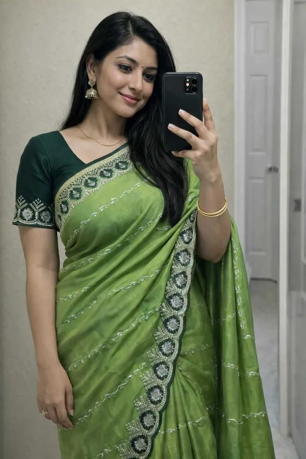 RUHU_CREATION_Embroidered_Banarasi_Jimmy_Jimmy_Saree_(Green)