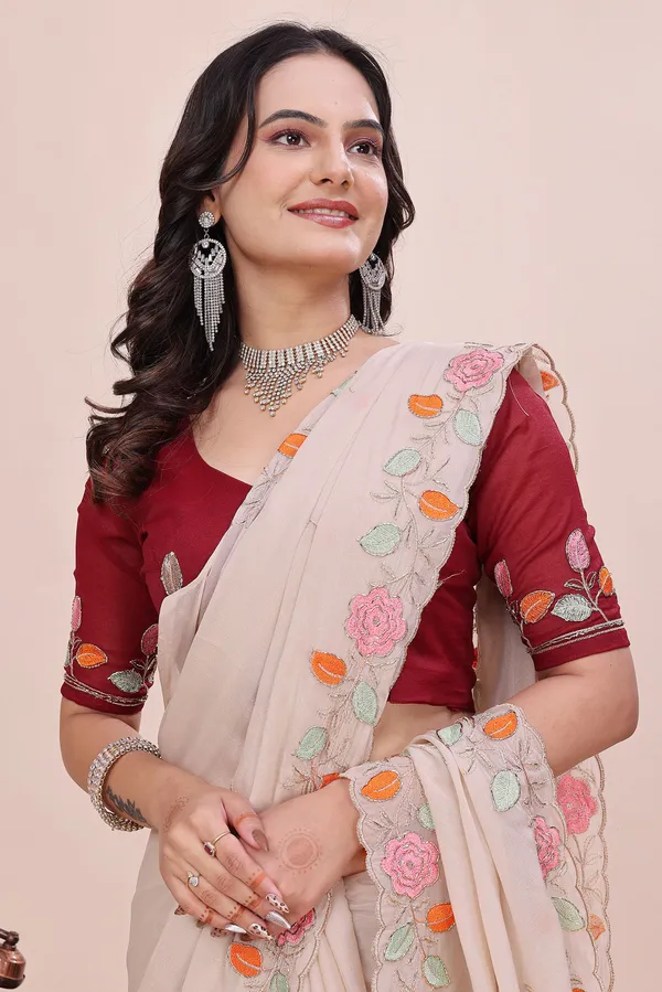 RUHU_CREATION_Embroidered_Bollywood_Chiffon_Saree_(Multicolor)