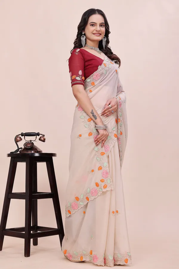 RUHU_CREATION_Embroidered_Bollywood_Chiffon_Saree_(Multicolor)