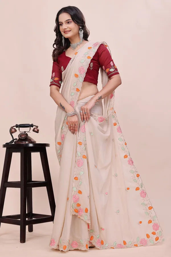 RUHU_CREATION_Embroidered_Bollywood_Chiffon_Saree_(Multicolor)