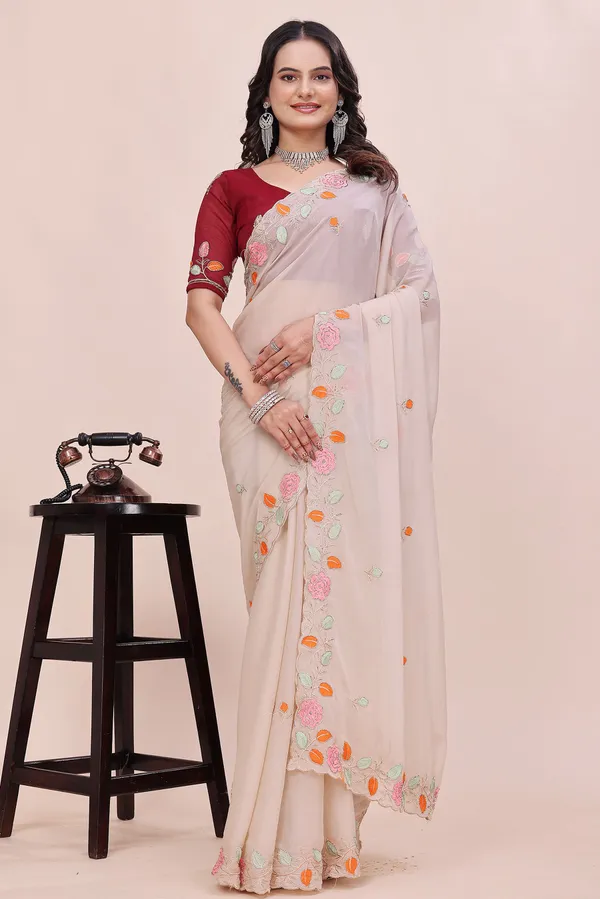 RUHU_CREATION_Embroidered_Bollywood_Chiffon_Saree_(Multicolor)