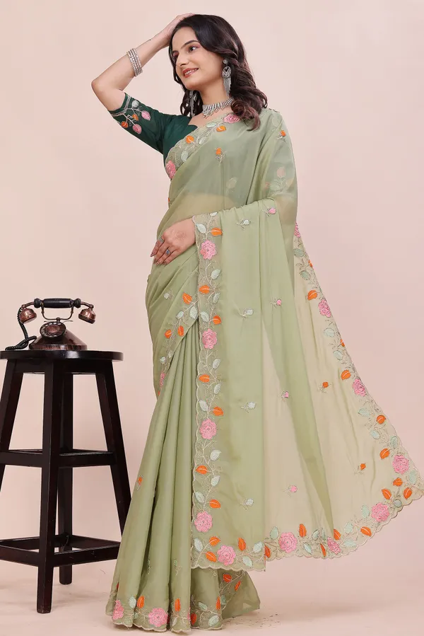 RUHU_CREATION_Embroidered_Bollywood_Chiffon_Saree_(Multicolor)