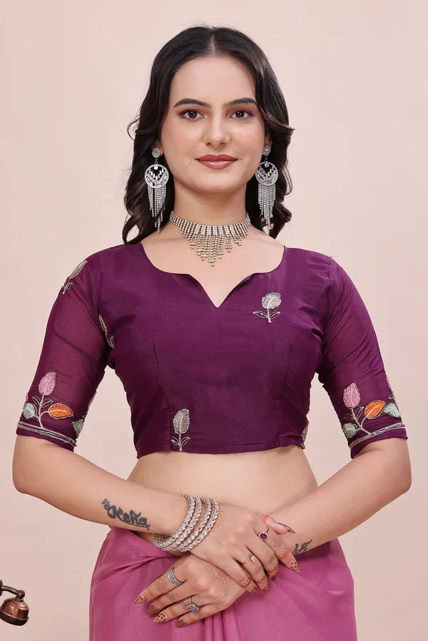 RUHU_CREATION_Embroidered_Bollywood_Chiffon_Saree_(Pink)