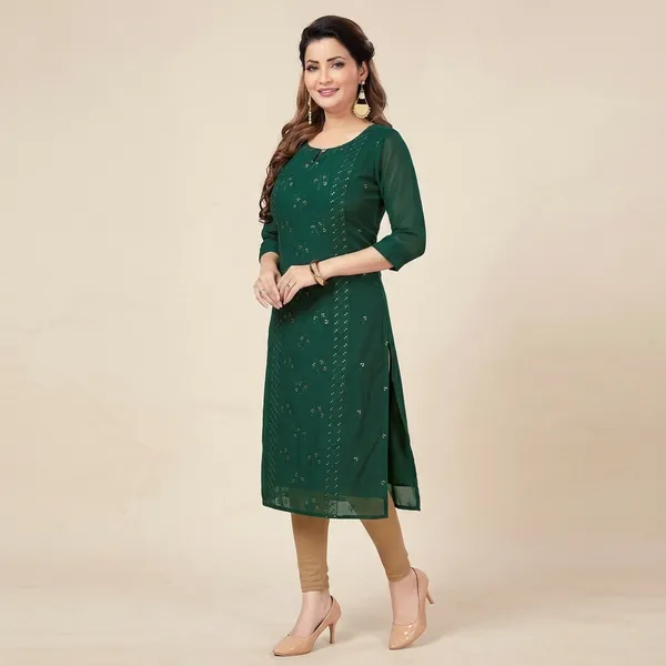 Green_Cotton_Embellished_Straight_Kurta_For_Women