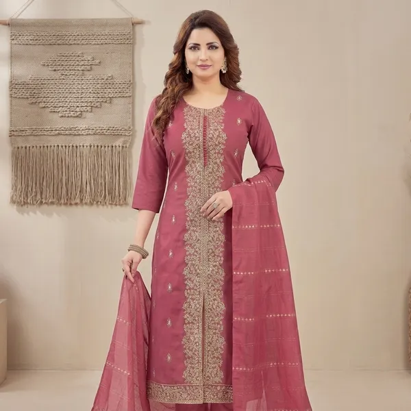 Pink_Roman_Silk_Embroidered_Kurta_Set_For_Women