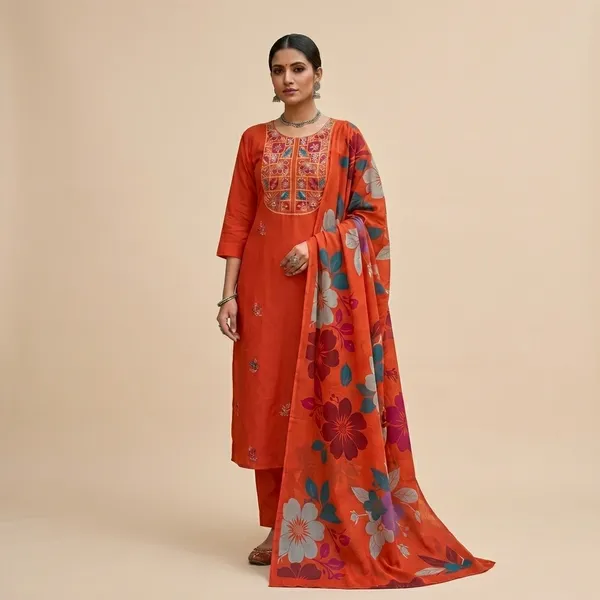 Orange_Mal_Chanderi_Embroidered_Salwar_Suit_Set_For_Women