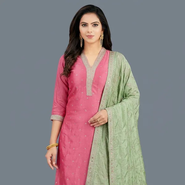 Pink_Vichitra_Silk_Embroidered_Kurta_Set_For_Women