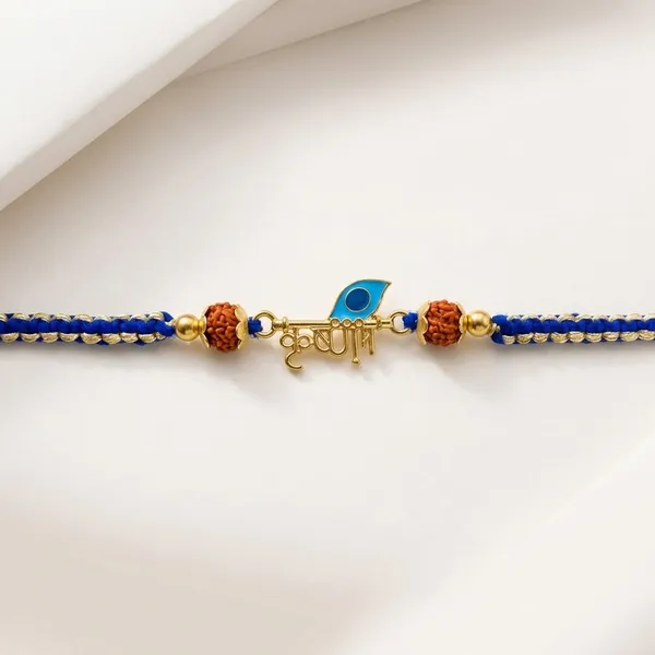 Krishna_Peacock_Feather_Blue_Rakhi_For_Brother_(Pack_Of_6)