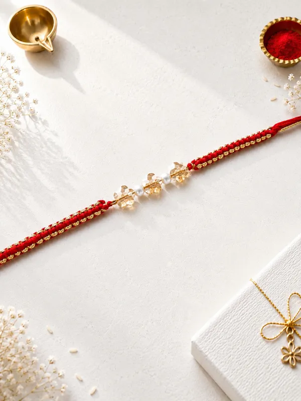 Red_And_Gold_Beaded_Rakhi_With_Decorative_Accents_(Pack_Of_5)