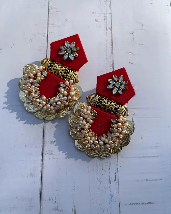 Red_Velvet_Kundan_Pearl_Chandbali_Earrings_For_Women