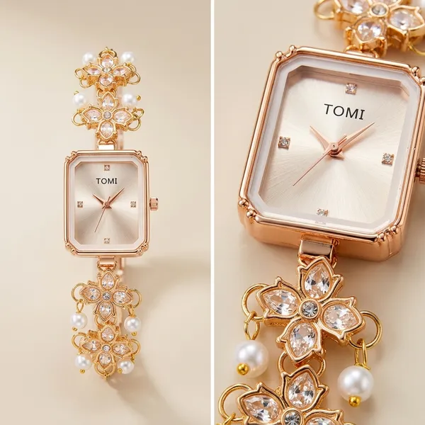 Gold_White_Pearl_Kundan_Bracelet_Watch_For_Women