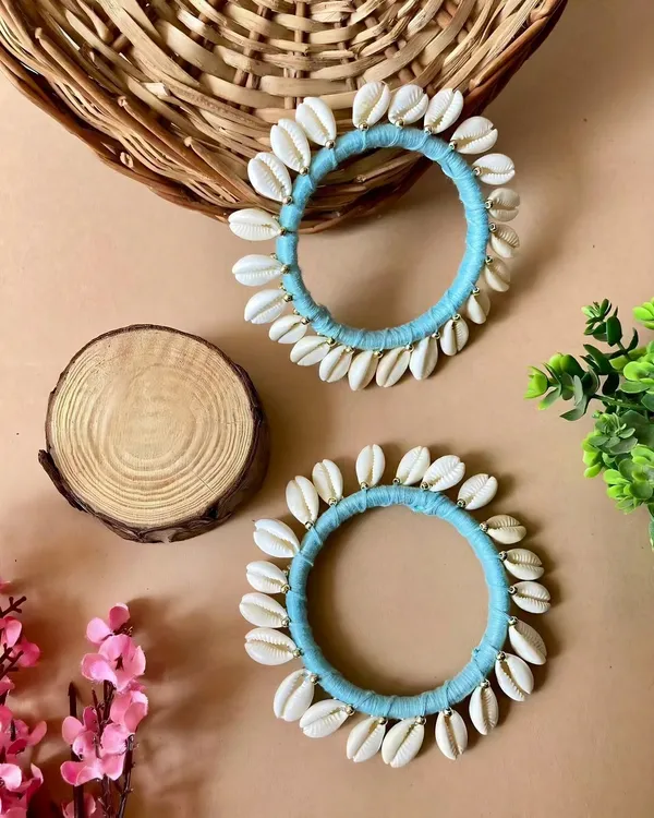 Turquoise_Blue_Cowrie_Shell_Bohemian_Bangles_For_Women_Set_of_2