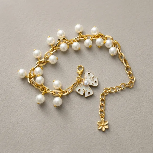 Pearl_Charm_Bracelet_With_Butterfly_Pendant_For_Women_(Pack_Of_2)