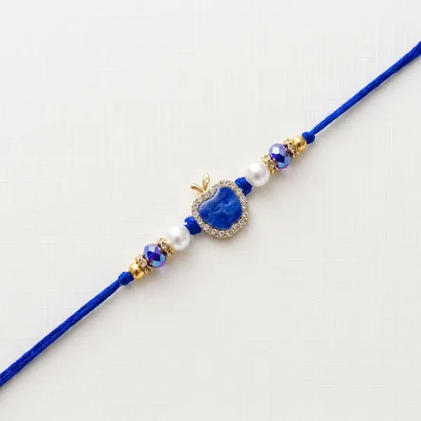 Blue_Stone_Pineapple_Charm_Rakhi_With_Pearl_And_Crystal_Beads_(Pack_Of_5)