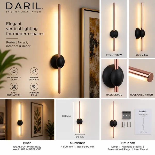 Daril_24W_1202-800Mm_Rose_Gold_Decorative_Led_Picture_Light