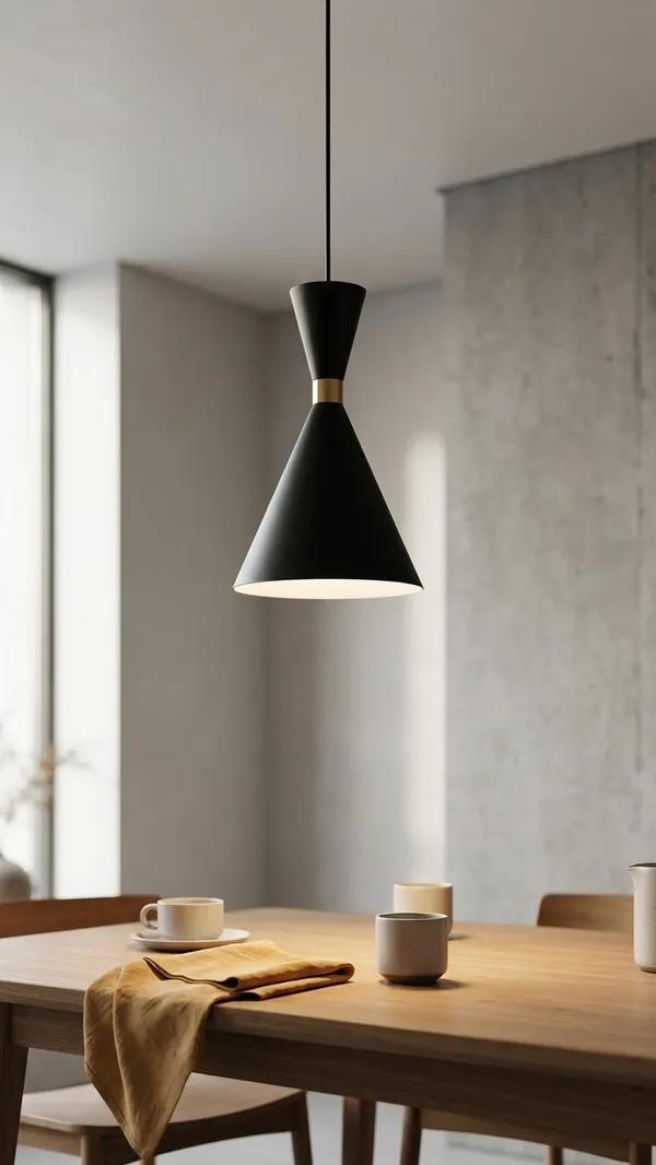 Daril_Led_Bulb_E27_Holder_Hanging_Black_Cone_Hanging_Light