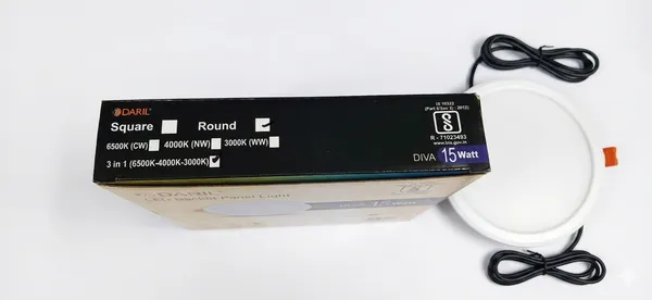 Daril_Surge_4Kv_Diva_Round_15W_65K(White)_Led_Downlight