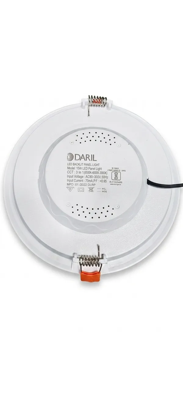 Daril_Surge_4Kv_Diva_Round_15W_65K(White)_Led_Downlight