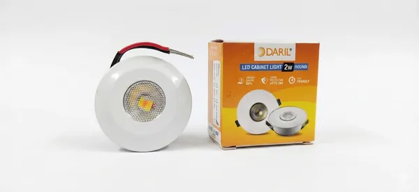 Daril_Power_Factor_>0.95_Button_2W_Round_30K_Ww(Pack_Of_5Pcs)_Led_Cabinate_Light