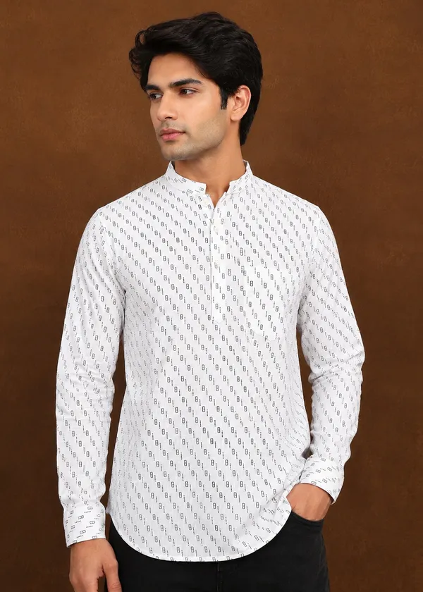 White_Printed___Slim_Fit_Shirt_for_Men