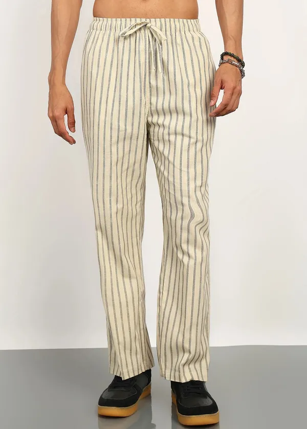 Beige_Striped___Drawstring_Lounge_Pants_for_Men