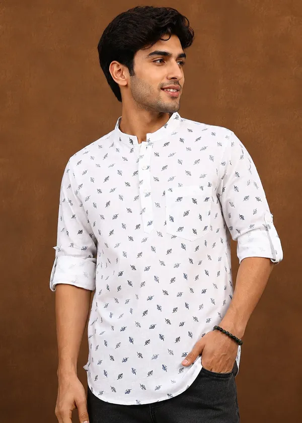 White_Leaf_Printed_Full_Sleeve_Casual_Shirt_for_Men