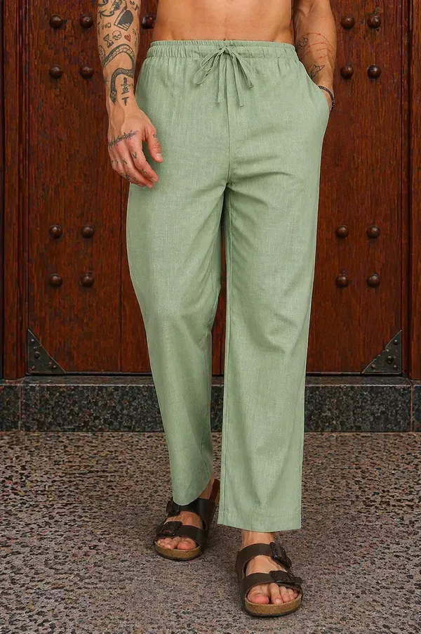 Green_Linen_Straight_Fit_Pants_for_Men