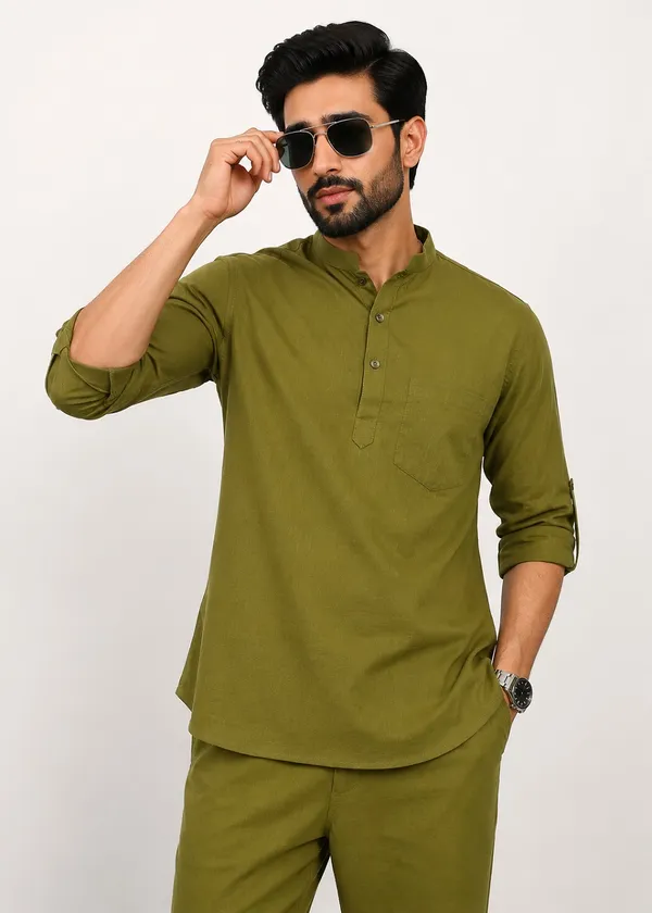 Olive_Green___Kurta_Pajama_Set_for_Men