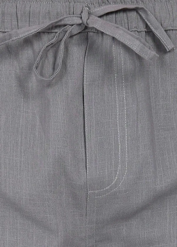 Grey_Drawstring_Casual_Shorts_for_Men