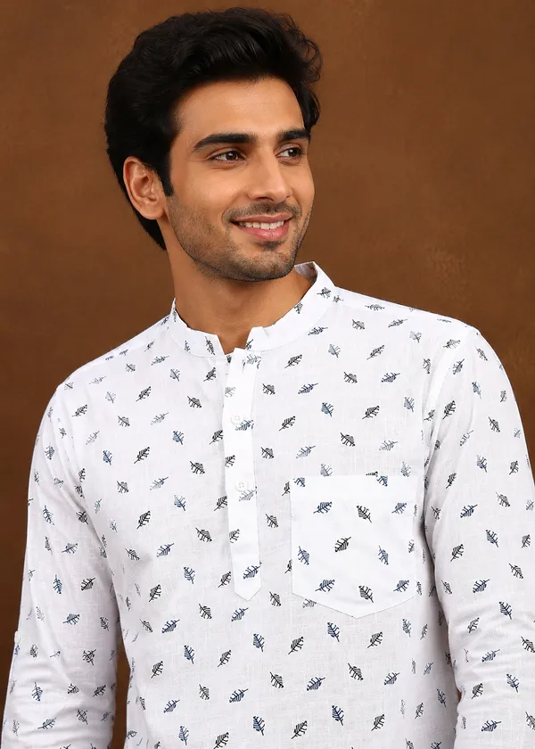 White_Leaf_Printed_Full_Sleeve_Casual_Shirt_for_Men