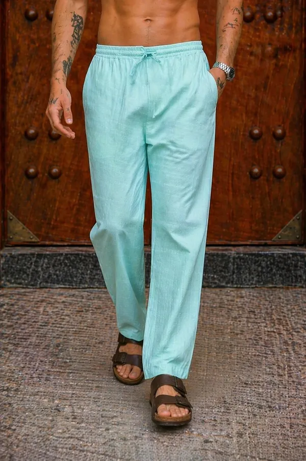 Aqua_Blue___Drawstring_Lounge_Pants_for_Men