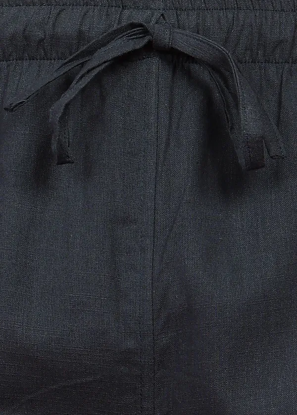 Black___Relaxed_Fit_Ankle_Length_Pants_for_Men