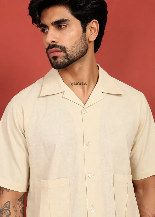 Beige___Relaxed_Fit_Camp_Collar_Shirt_for_Men