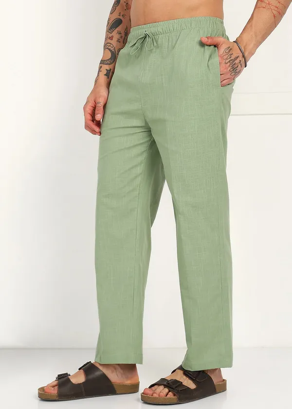Green_Linen_Straight_Fit_Pants_for_Men