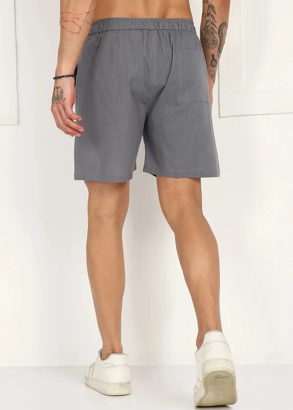 Grey_Drawstring_Casual_Shorts_for_Men