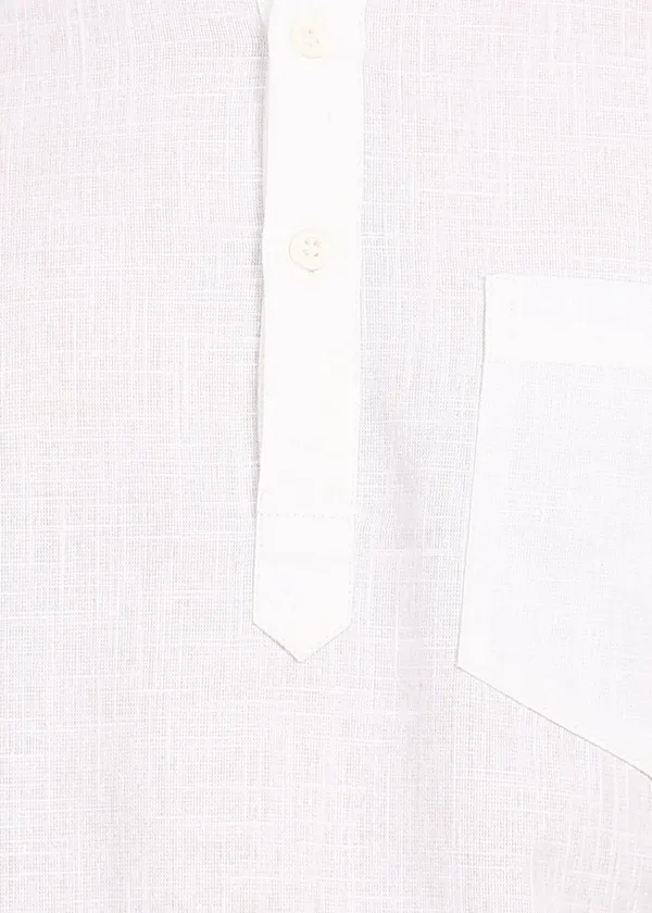 White___Mandarin_Collar_Long_Sleeve_Shirt_for_Men